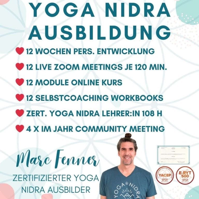 12 Wochen Yoga Nidra Ausbildung mit YogiCoach Marc Fenner